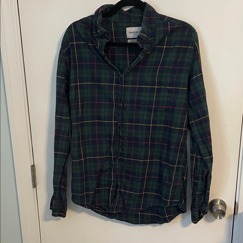 Goodfellow & Co Plaid Shirt - Green and Red men’s medium
